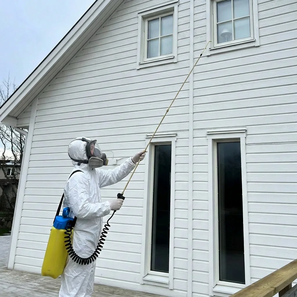 Ekholmen Spindelsanering — professionell spindelsanering av villafasad i Karlskrona